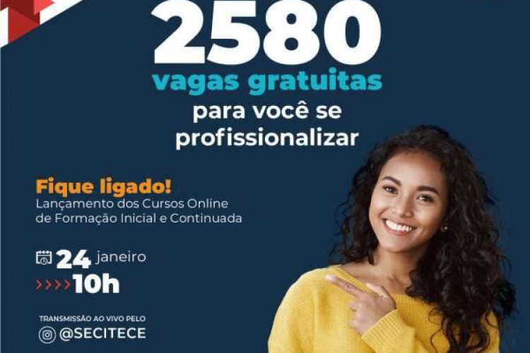 Vagas comtemplam 43 cursos