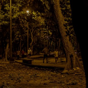 Parque Rio Branco fica às escuras após roubo de cabos de energia