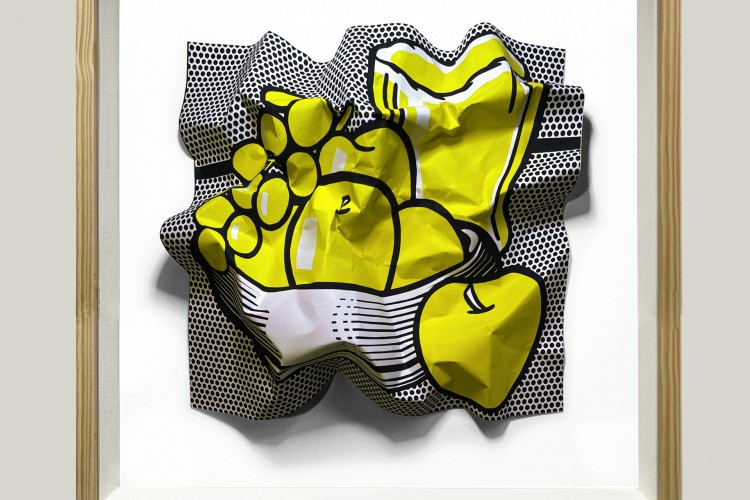 Obra Lichtenstein 1, da série "Natureza Morta". Recriação do artista José Guedes em cima de uma pintura de Roy Fox Lichtenstein (EUA) (Foto: José Guedes / Divulgação)