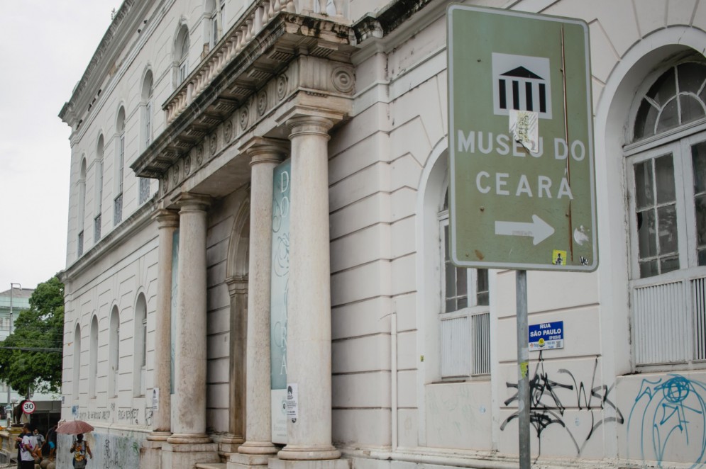 Museu do Ceará, no Centro de Fortaleza, aguarda reforma, anunciada pelo secretário da cultura, Fabiano Piúba, ainda em maio de 2021. O equipamento está fechado desde 2019(Foto: Aurelio Alves)
