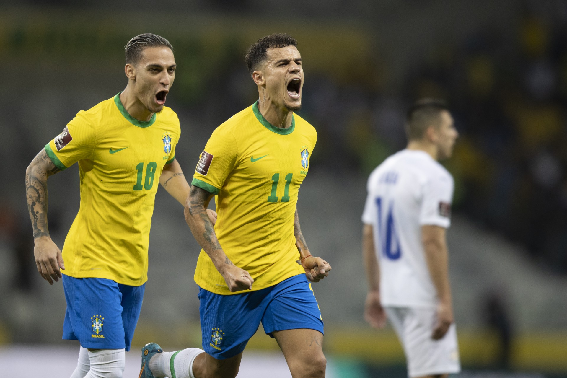 Coutinho anotou o segundo gol do triunfo brasileiro (Foto: Lucas Figueiredo/CBF)