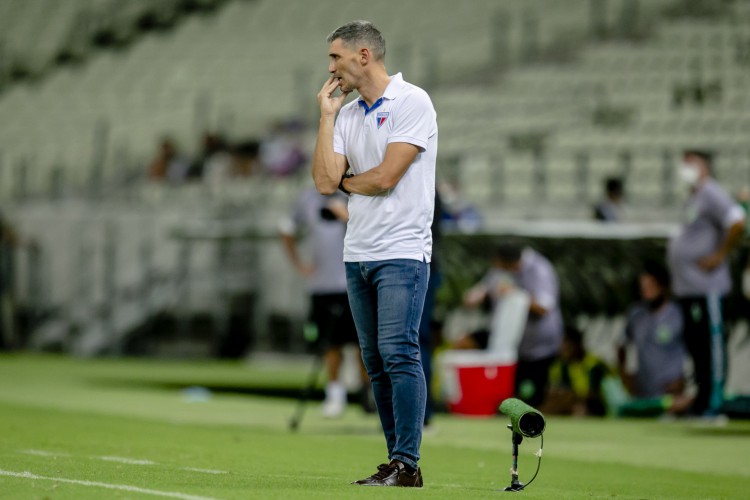 FORTALEZA, CE, BRASIL, 02-02.2022: Juan Pablo Vojvoda. Floresta x Fortaleza, pela Copa do Nordeste, na Arena Castelão. em epoca de COVID-19. (Foto:Aurelio Alves/ Jornal O POVO)