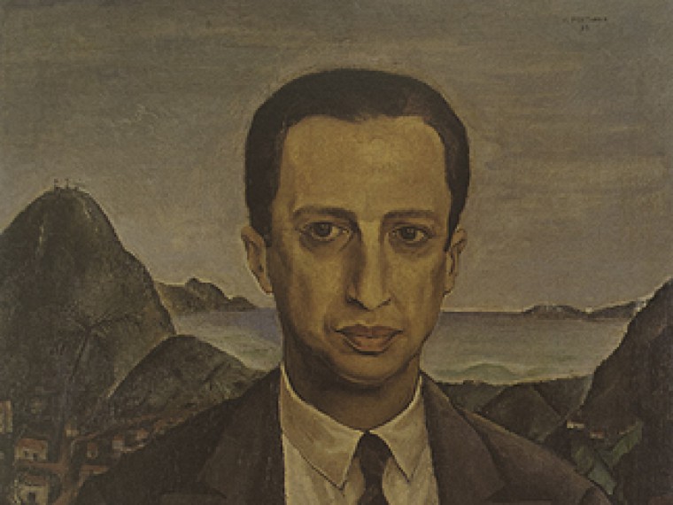 Obra 'Retrato de Manuel Bandeira' (1931), de Candido Portinari