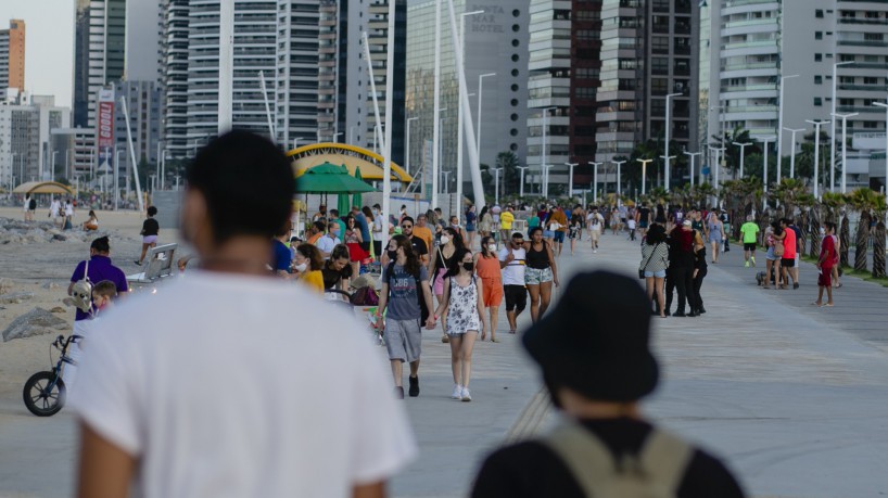 Entidades defendem liberação do uso de máscaras no Ceará em espaços abertos(foto: Aurelio Alves)