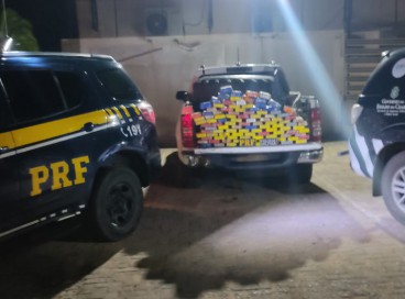 Mais de uma centena de tabletes de pasta base e de cocaína foram apreendidos pela polícia em Viçosa do Ceará 