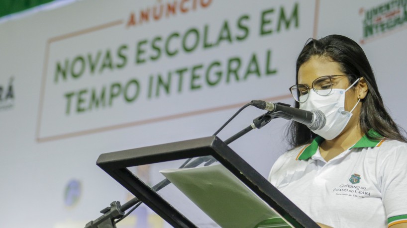 11.02.2022 - Governador do Ceará Camilo Santana (PT) anuncia a entrega mais 68 novas escolas de tempo integral no Estado(foto: Thaís Mesquita/O POVO)