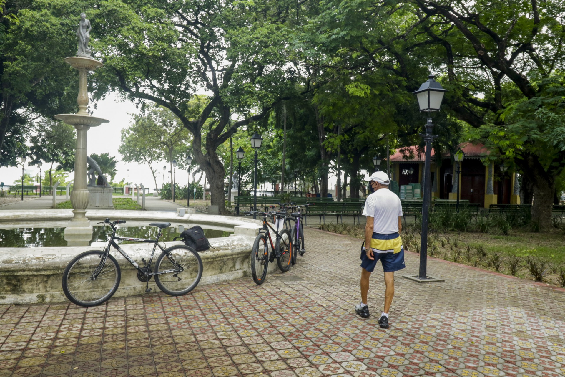 Lembrando que é proibido pedalar dentro do Passeio e, claro, não pode subir nas muradas e nem riscar o baobá