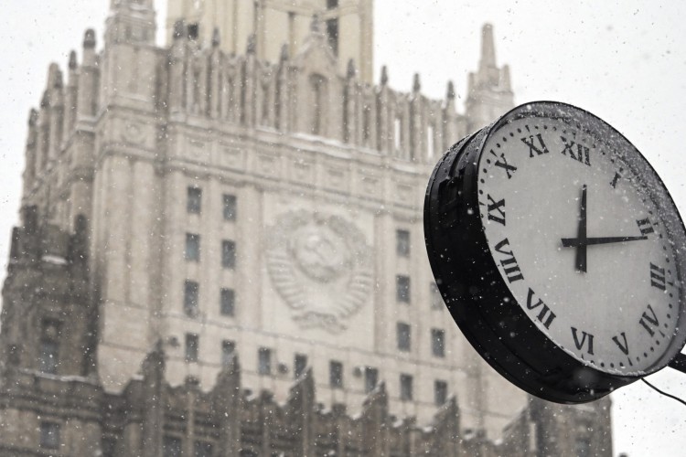 Relógio no Centro de Moscou