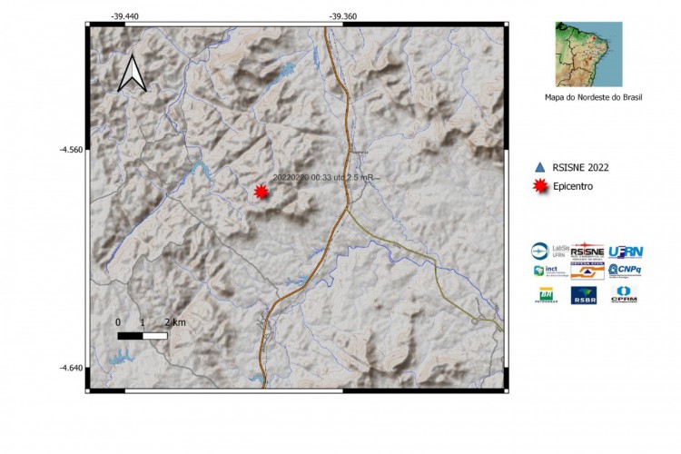 Tremor de terra é registrado em Canindé