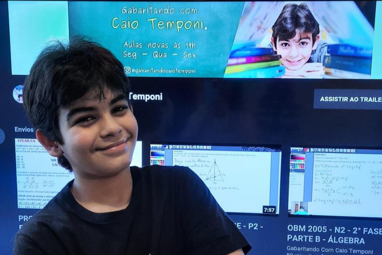 O canal Gabaritando com Caio Temponni já tem mais de 13 mil inscritos