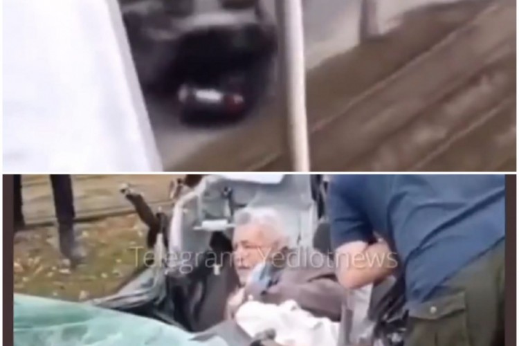 Tanque russo atropela carro de idoso na Ucrânia