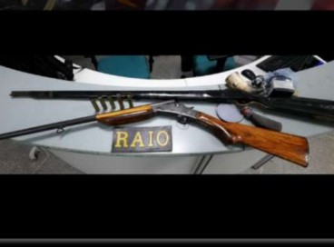 Duas armas de fogo e munições são apreendidas pela Polícia Militar do Ceará 