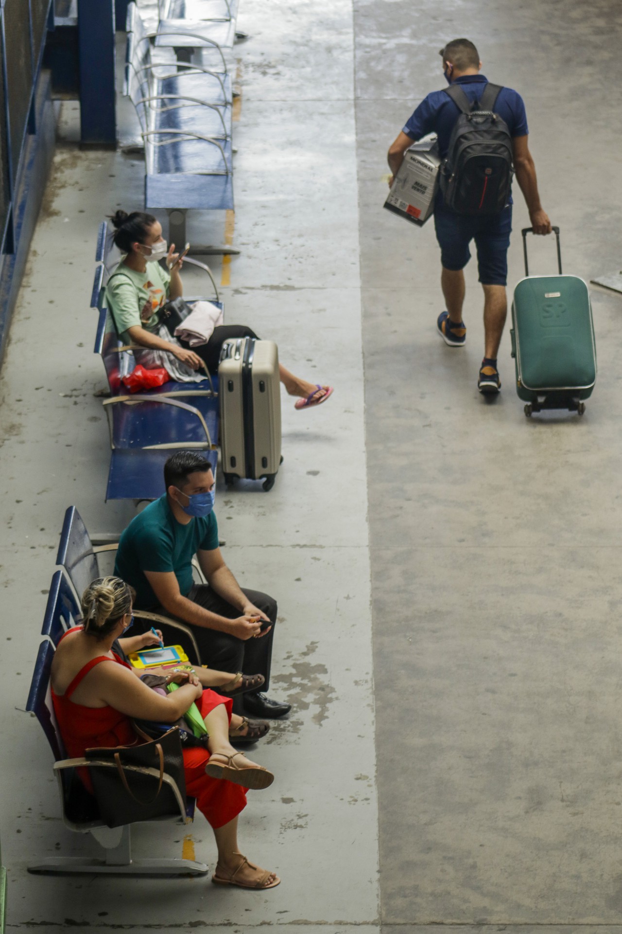 FORTALEZA, CE, BRASIL, 02.03.2022: Baixo movimento na rodoviaria p&oacute;s carnaval  (Foto:Thais Mesquita/OPOVO)