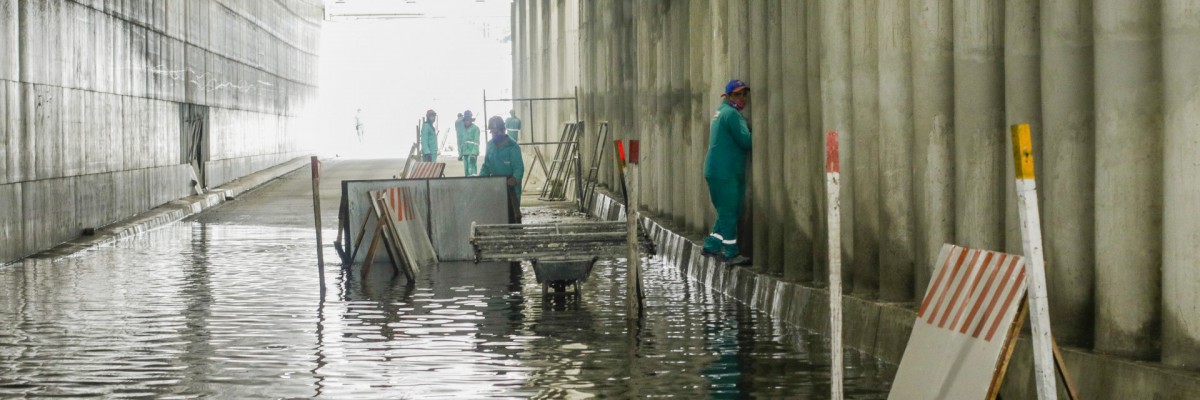 Com a quadra chuvosa, túnel Governador Beni Veras na  avenida Alberto Sá alagou diversas vezes neste ano. 