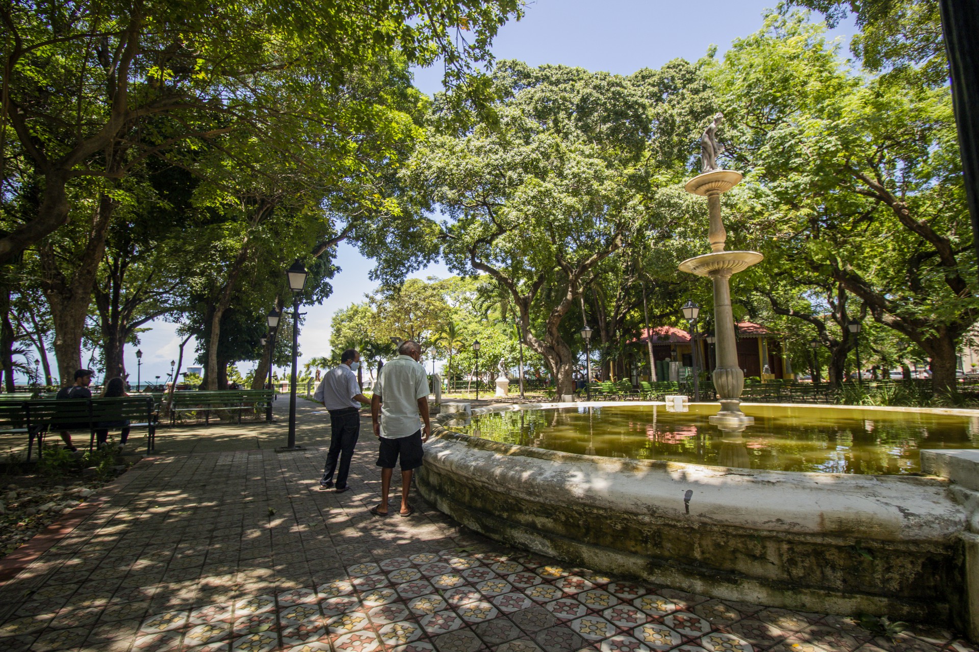 Passeio Publico no Centro da Cidade de Fortaleza (Foto:Thais Mesquita/OPOVO) em 08.03.2022: (Foto: Thais Mesquita)