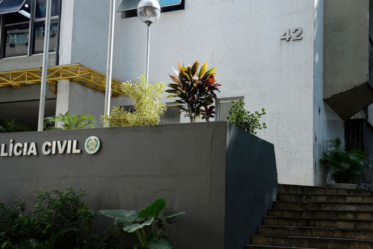Fachada da Secretaria de Estado da Polícia Civil, no centro do Rio de Janeiro