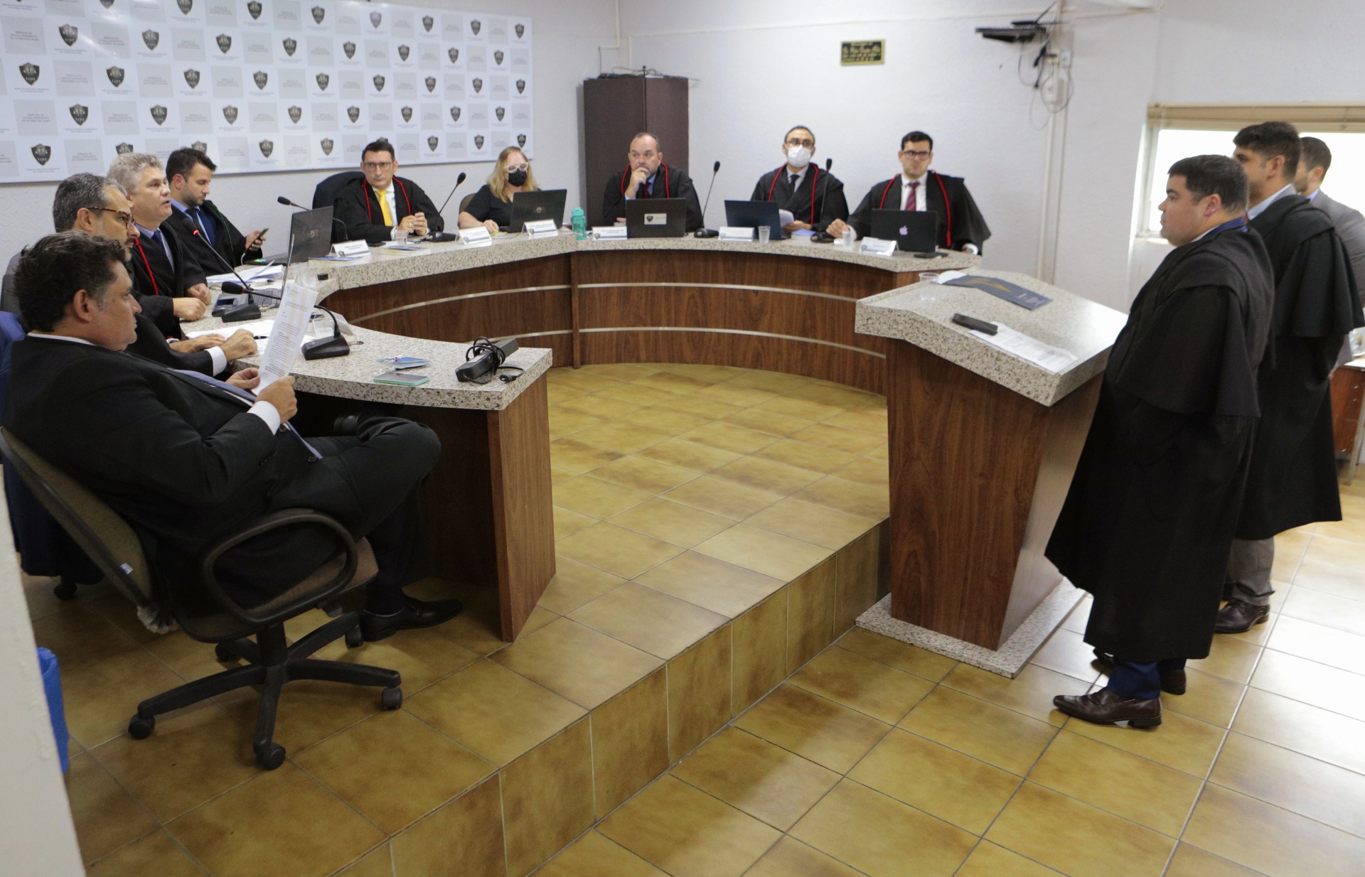 Julgamento do Crato sobre manipulação de resultados no Campeonato Cearense ocorreu nesta sexta-feira, 11, no TJDF (Foto: FCO Fontenele/O POVO)