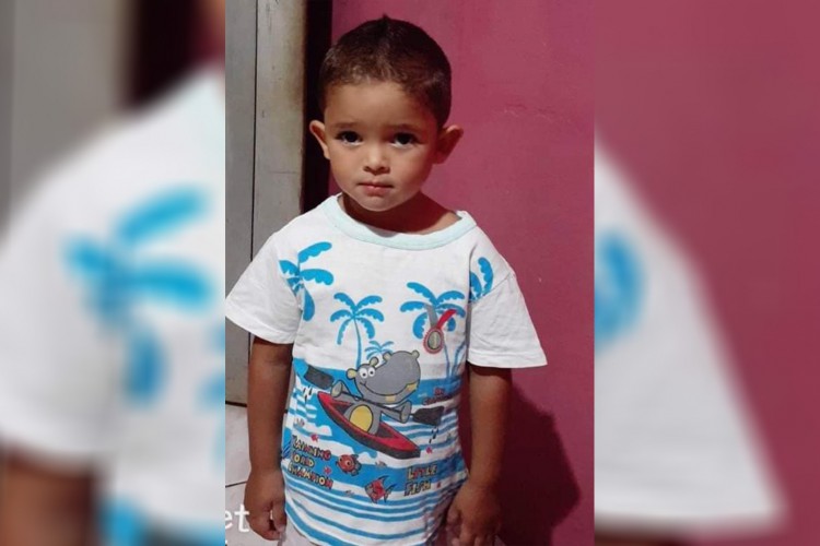 Júlio Henrique Brito Miranda, de apenas 5 anos, foi encontrado morto em um rio de Marabá