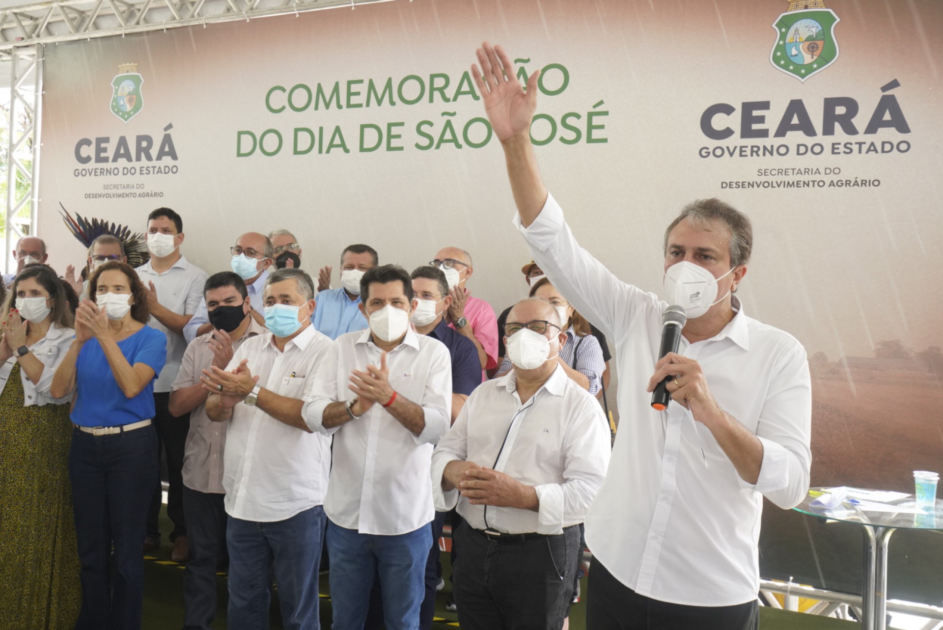 ￼CERIMÔNIA do anúncio de investimentos foi realizada no Dia de São José (Foto: CARLOS GIBAJA / GOV DO CEARA)