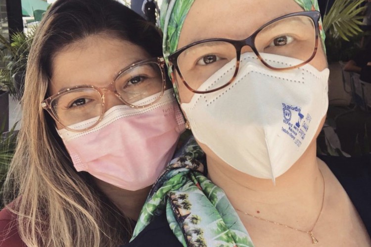 MARINA Alves e a irmã Lumara