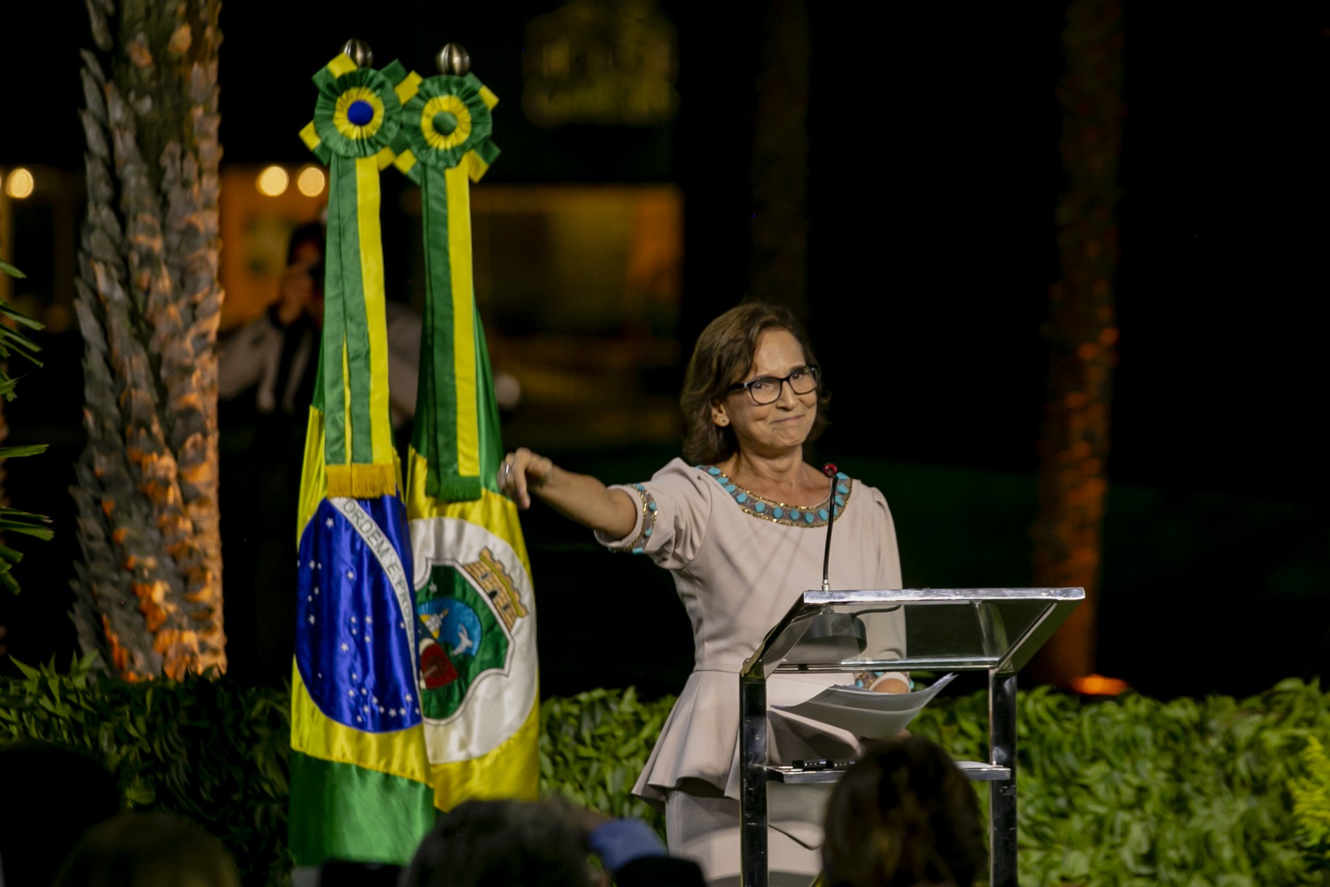 Posse de Izolda Cela como governadora do Ceará (Foto: Aurelio Alves)