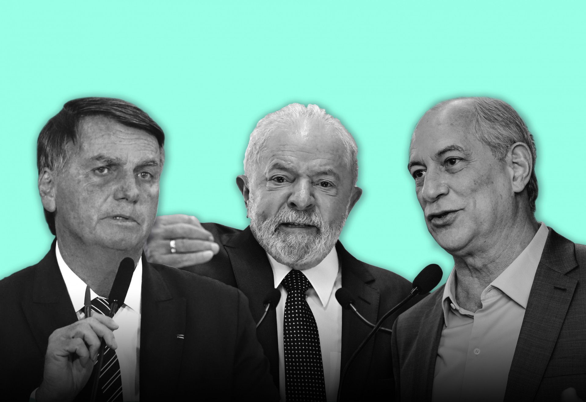 Bolsonaro, Lula e Ciro Gomes (Foto: Montagem)