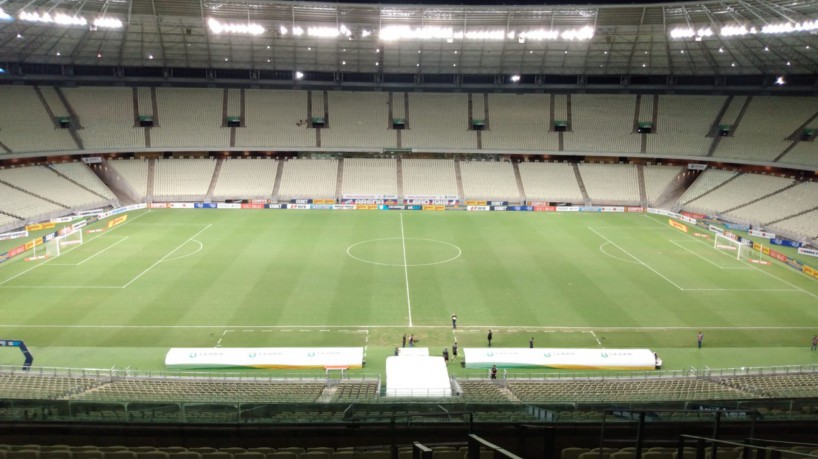 Situação do gramado do Castelão para receber o primeiro jogo da final do Campeonato Cearense