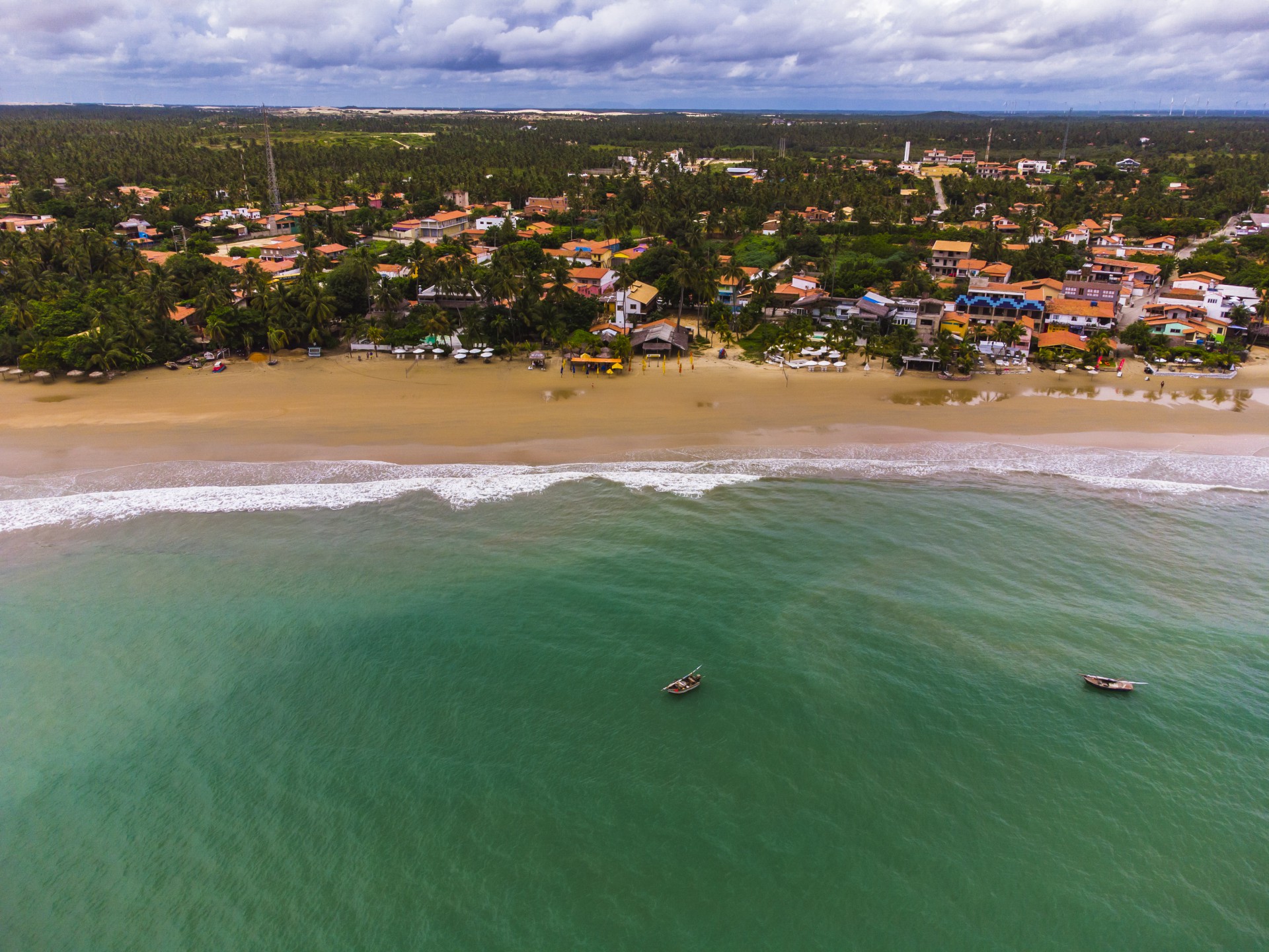  Vista aérea da Praria do Icaraí de Amontada (Foto: Fco Fontenele)