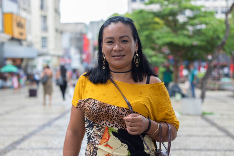 FORTALEZA, CEARÁ, 05-05-2022: Na foto, Katiuska Castillo, imigrante que mora na cidade de Fortaleza há 4 anos. (Foto: Fernanda Barros/ O Povo)