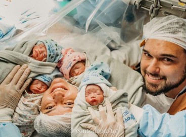 Laura, Theo, Lucca e Samuel nasceram na última terça-feira, 3; 