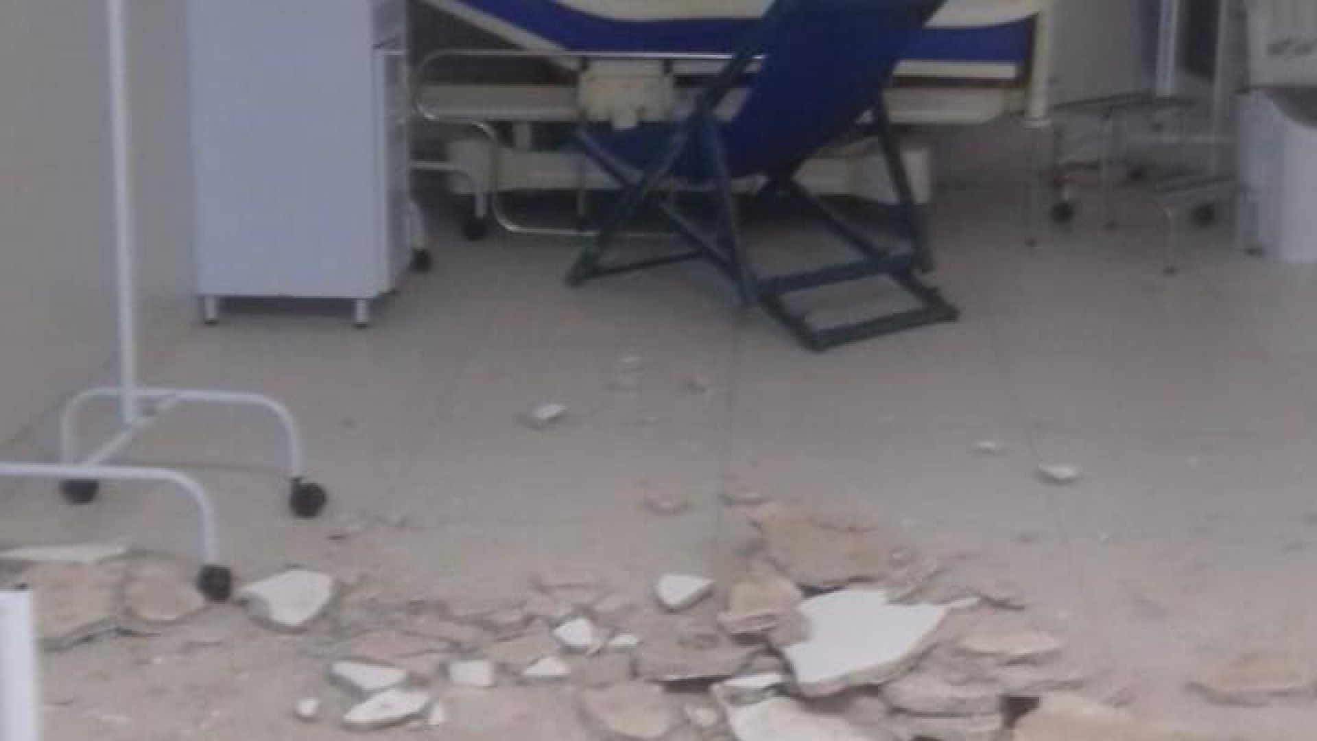 Desabamento de teto de hospital em Paraipaba mata idosa (Foto: Arquivo pessoal)