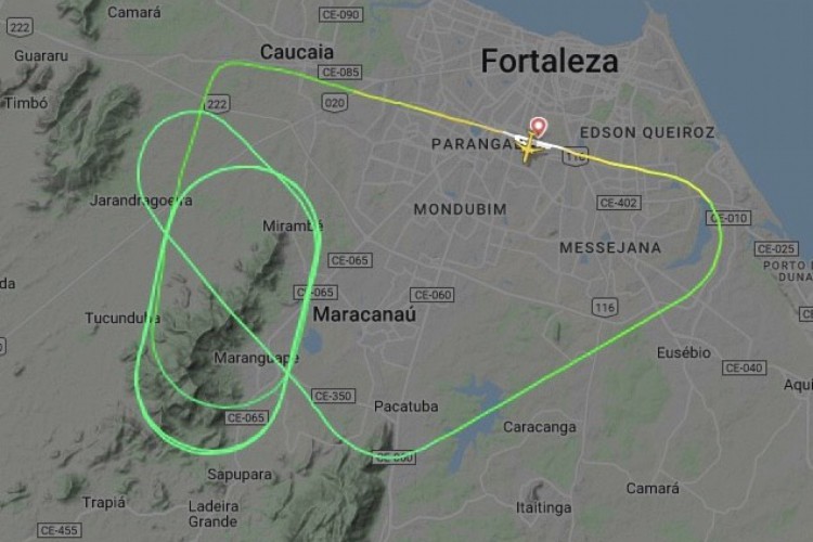 Passageiros seguiram para seu destino em outra aeronave