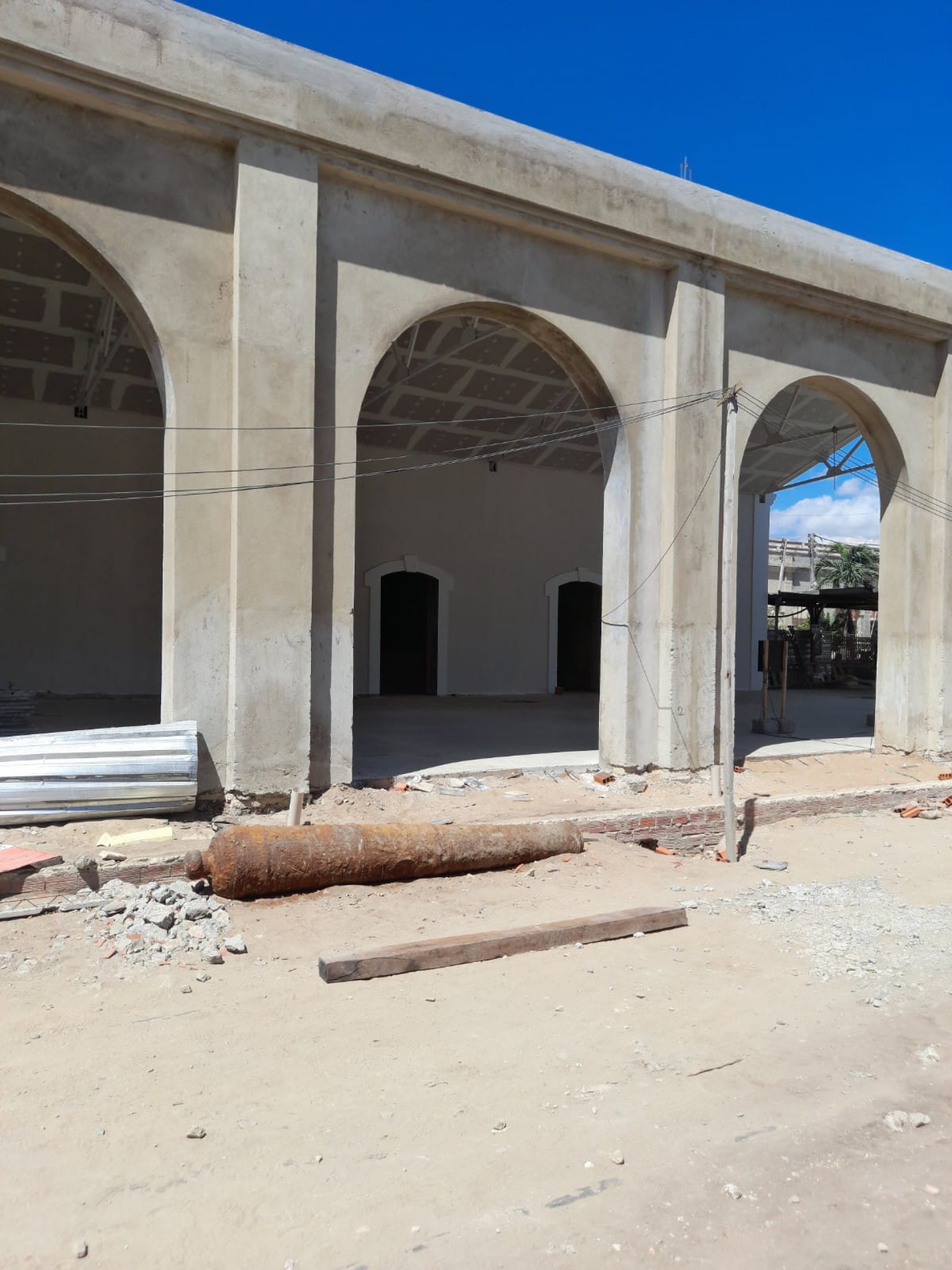 Durante as obras de restauro da Estação Ferroviária João Felipe foram identificados vestígios arqueológicos relacionados aos séculos XVIII a XX. Um dos achados foi um canhão.