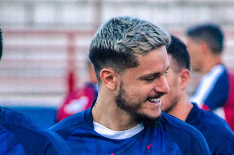 Ala Lucas Crispim em treino do Fortaleza no Centro de Excelência Alcides Santos, no Pici