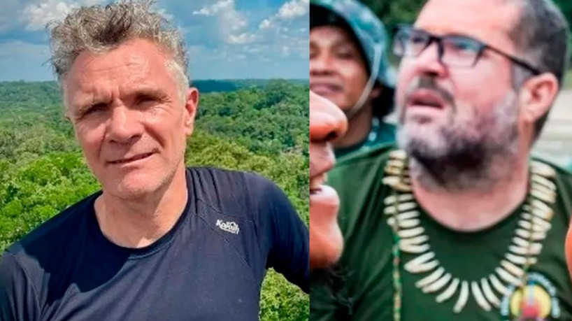 Jornalista Dom Phillips e o indigenista Bruno Pereira estão desaparecidos na Amazônia(foto: Div...
