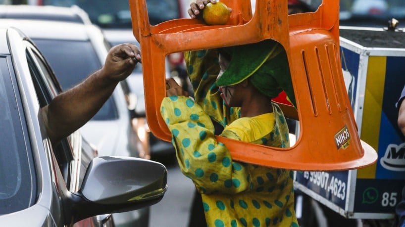 Trabalho infantil é frequentemente visto nas ruas de Fortaleza 