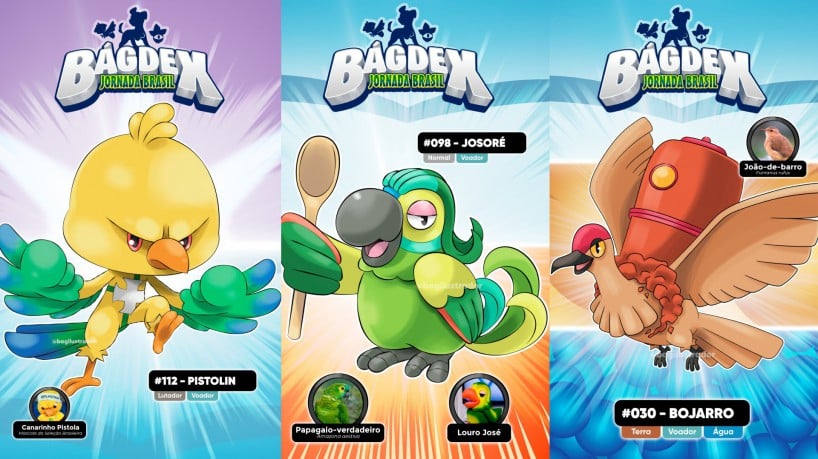 Brasileiro cria Pokémons inspirados em tradições do Brasil e