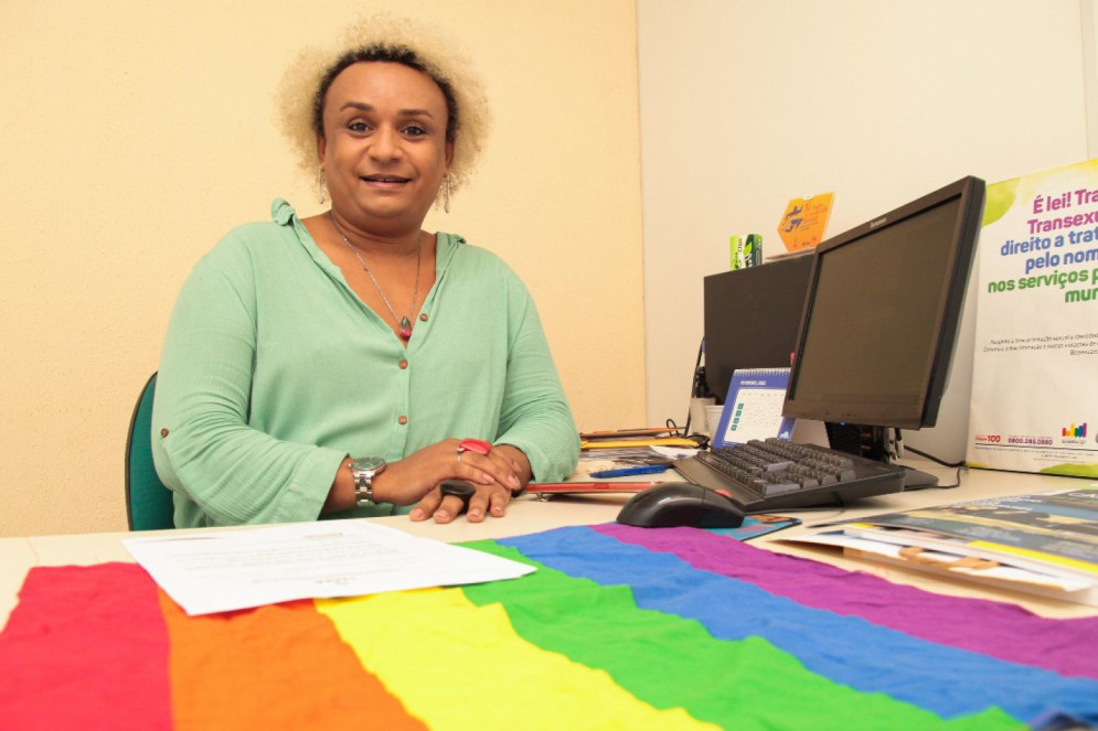 Labelle Rainbow é coordenadora de Diversidade Sexual da Prefeitura de Fortaleza(Foto: Alex Costa / Prefeitura de Fortaleza)