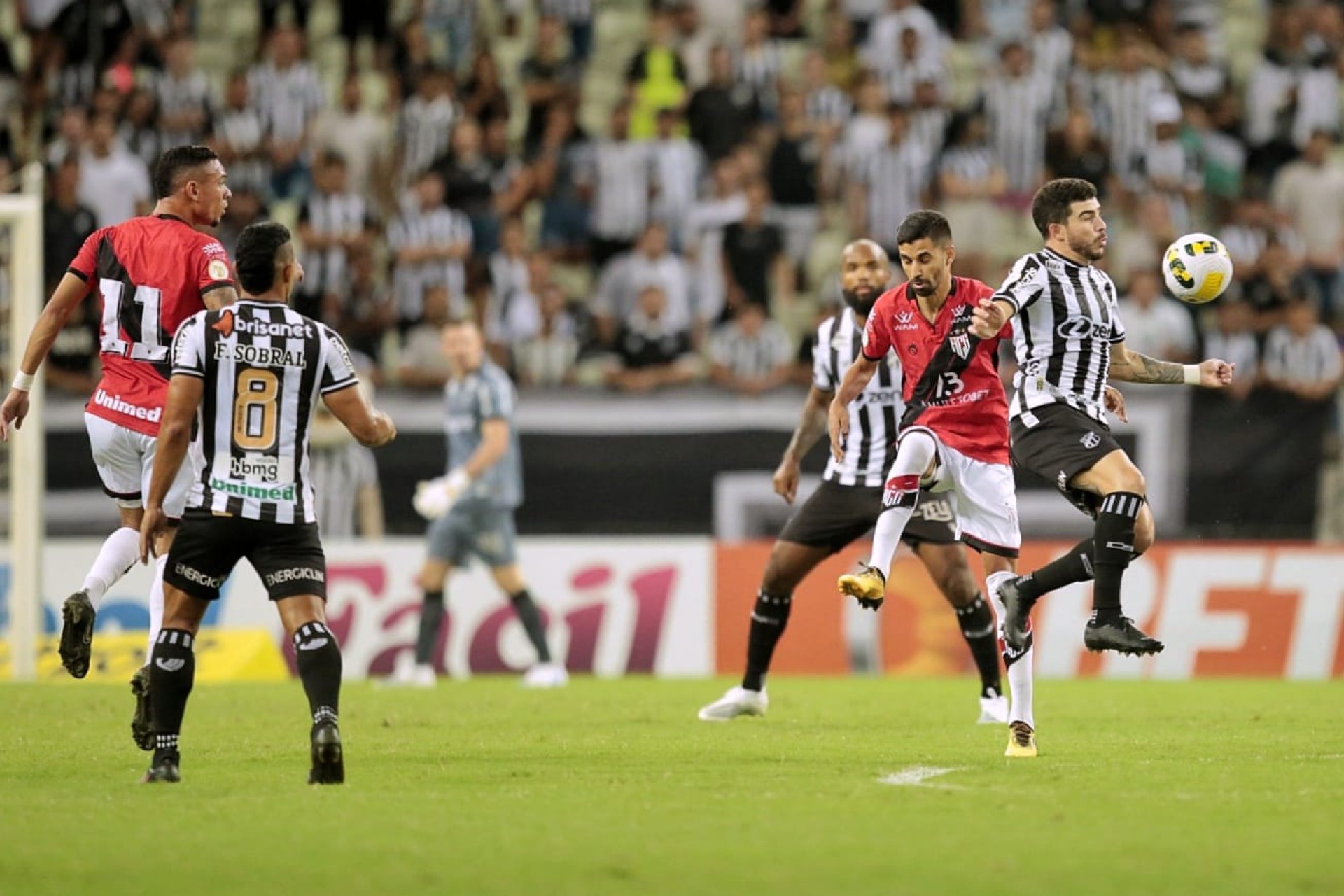 Ceará x Atlético-GO, na Arena Castelão, válido pela 14ª rodada do Brasileirão Série A (Foto: Aurelio Alves/O POVO)