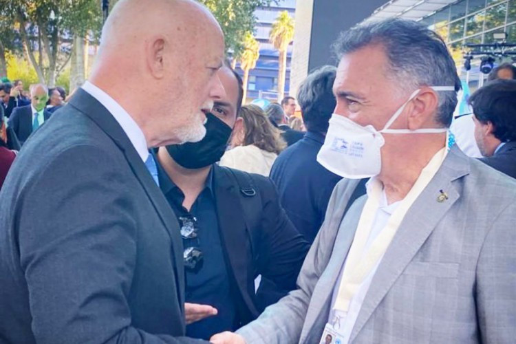 Peter Thomson, enviado especial das Nações Unidas para o Oceano, encontrou Artur Bruno, secretário de Meio Ambiente do Ceará