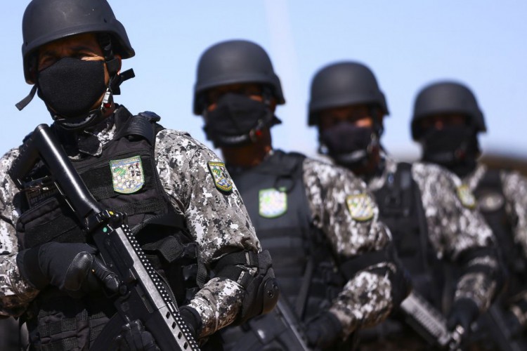 Cerimônia de  entrega de itens de segurança para 23 estados e o Distrito Federal. Os bens, que fazem parte do acervo da Força Nacional de Segurança Pública.