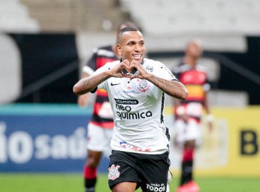 Meia Otero comemora gol no jogo Corinthians x Ituano, na Neo Química Arena, pelo Campeonato Paulista 2021 