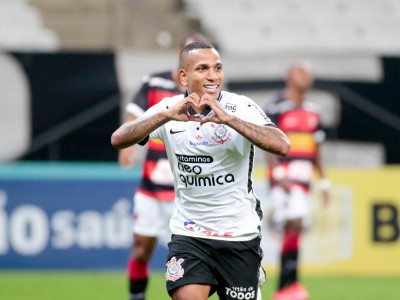 Meia Otero comemora gol no jogo Corinthians x Ituano, na Neo Química Arena, pelo Campeonato Paulista 2021