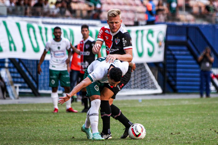 Registro da partida entre Manaus e Ferroviário, pela 13ª rodada da Série C, na Arena Amazônia 