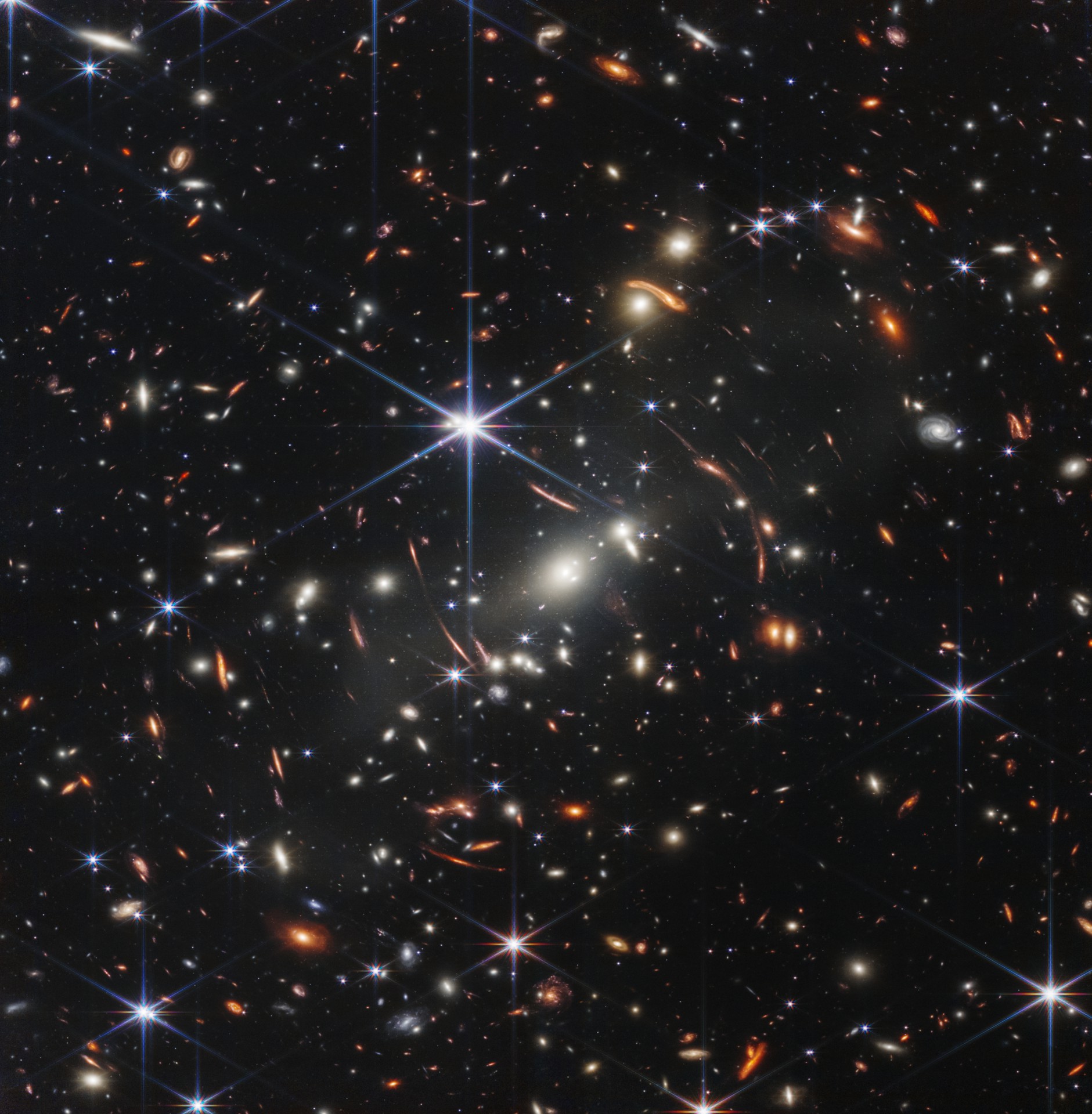 Telescópio Webb revela imagem das primeiras galáxias formadas após o Big Bang (Foto: Space Telescope Science Institut)