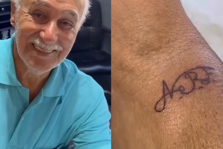 Idoso faz sucesso nas redes sociais após mostrar resultado de sua primeira tatuagem aos 93 anos