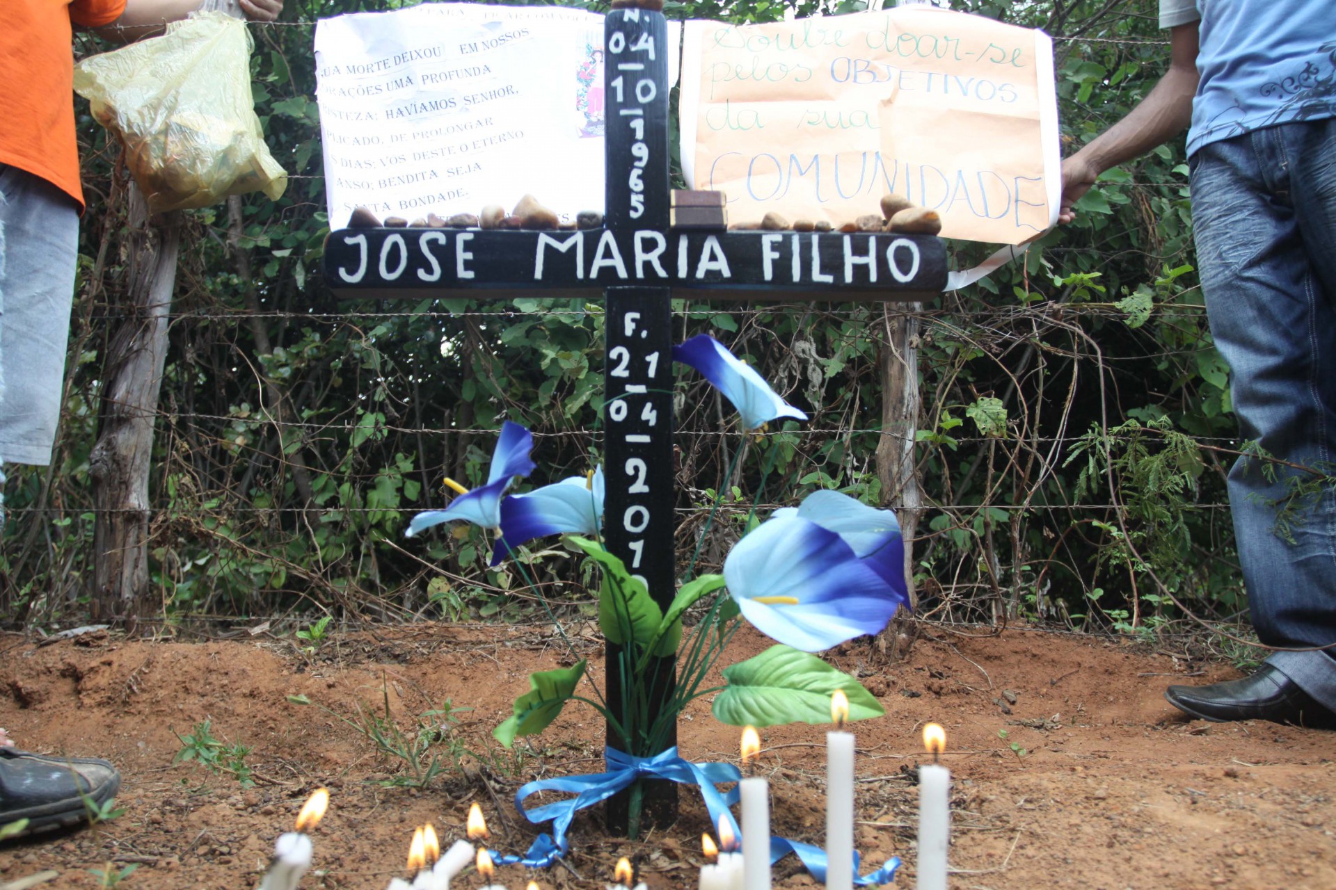 6/5/2010 - Limoeiro do Norte - Homenagem ao líder rural José Zé Maria do Tomé, assassinado em confronto sobre pulverização aérea na Chapada do Apodi, em Limoeiro do Norte.  (Foto: Deivyson Teixeira, em 06/05/2010)