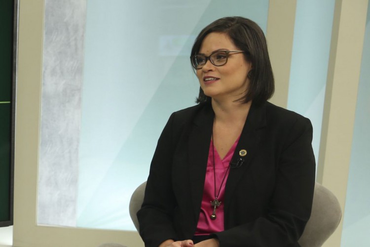 A secretária nacional de Políticas para as Mulheres/MMFDH, Ana Muñoz. é a entrevistada do programa, Brasil em Pauta, na TV Brasil 