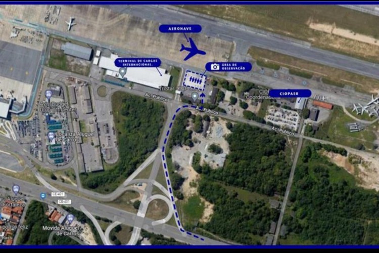 Esquema de visitação da Beluga