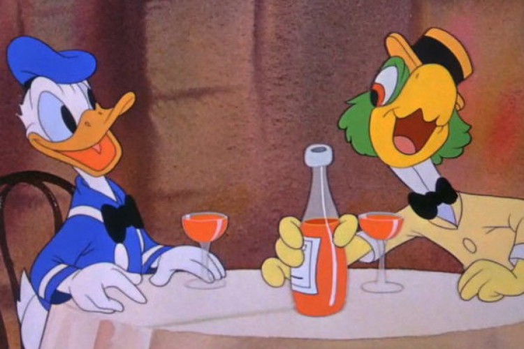 Zé Carioca com Pato Donald no filme 'Alô, Amigos', de 1942